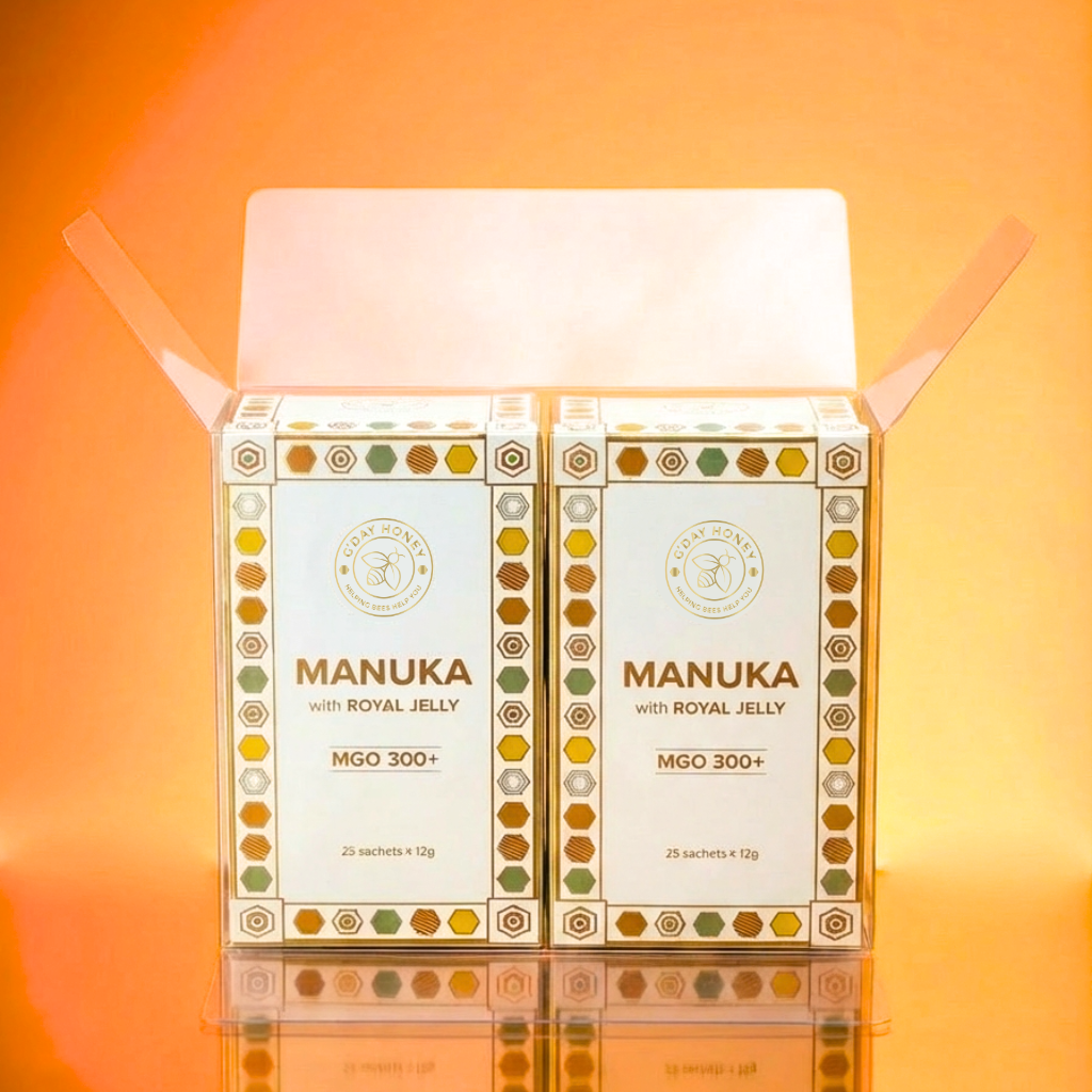 Manuka With Royal Jelly Honey Sticks 25 Pack MGO 300+ (2 Set)